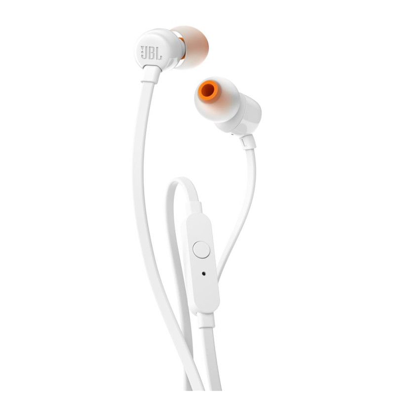 Casques intra-auriculaires JBL Tune 160 câblés blancs