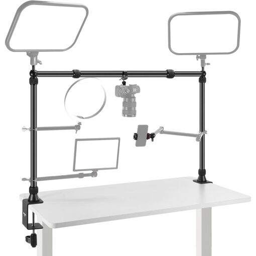 Support pour appareil photo Neewer NK002 avec 2 rotules Super Clamp, support pour téléphone portable et appareil photo