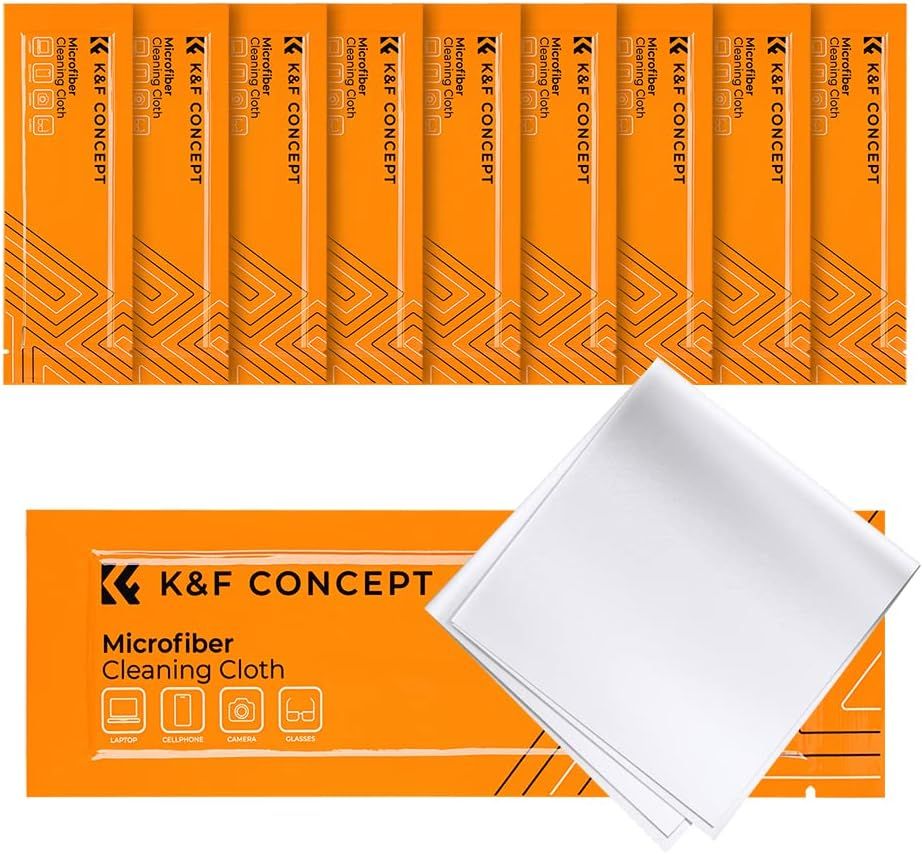 General Brand Microfibre Cleaning Cloths (10 Pack) for Camera, Smartphone & Jewelry