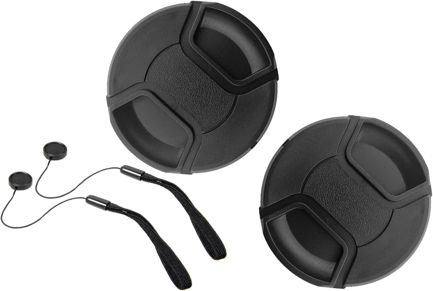 Lens Cap for Canon EF-M 15-45mm f/3.5-6.3, Black (Pack of 2)