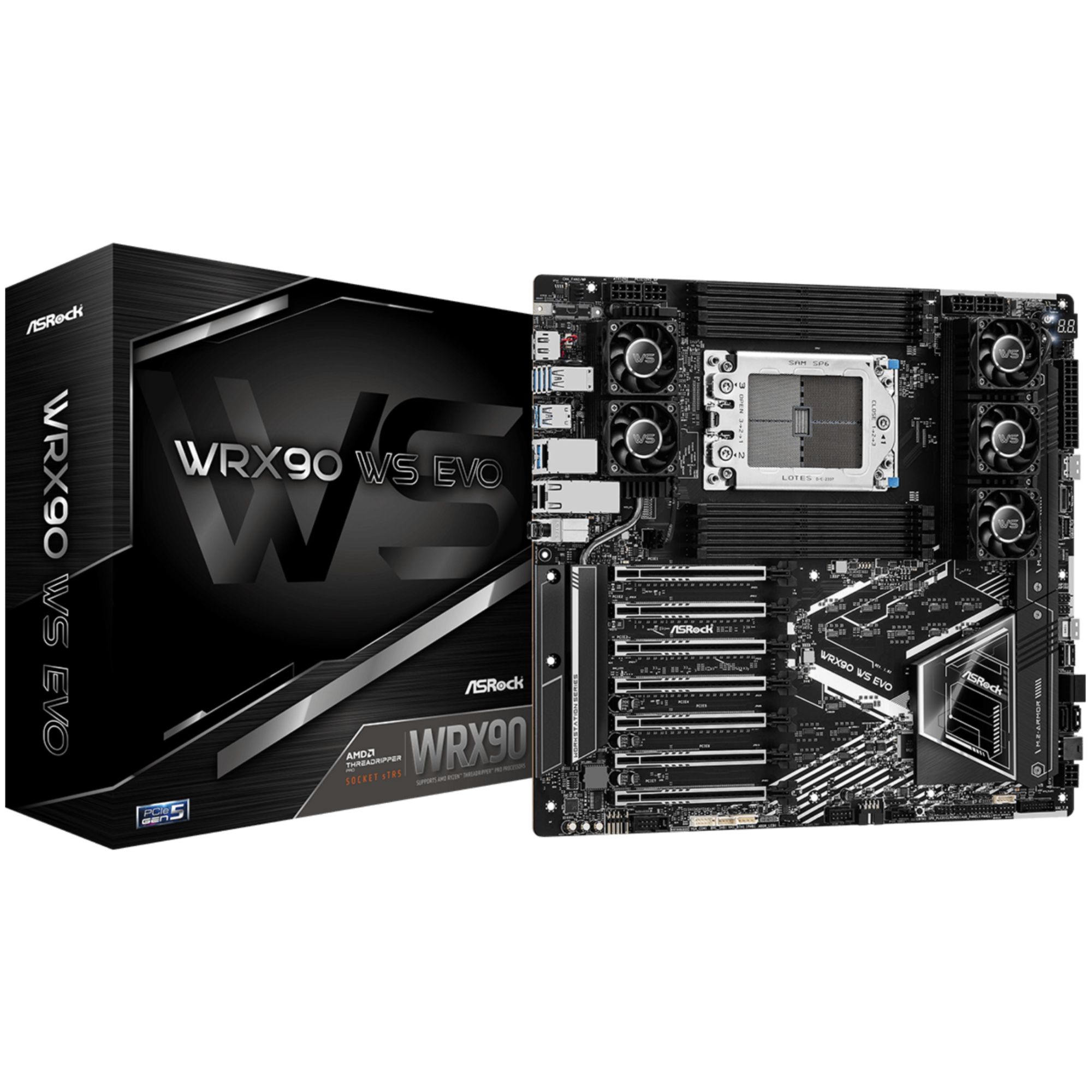ASRock WRX90 WS EVO AMD Socket sTR5 Motherboard