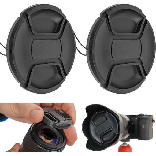 77mm Camera Lens Cap - Universal Snap-on Protection