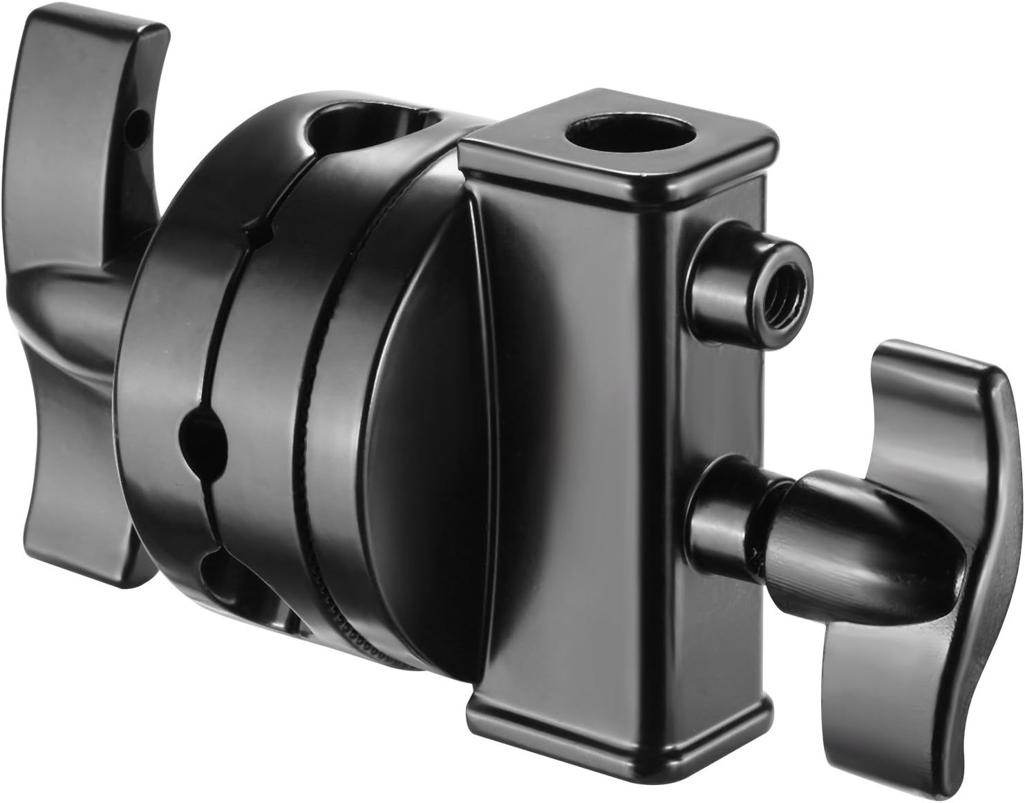 Neewer 6.35cm Multi-Function Swivel Head with High Load for Light Stands, Goose Neck Photographic Equipment with 1/2, 1/4, 3/8, 5/8 Inch Tubes (Black)