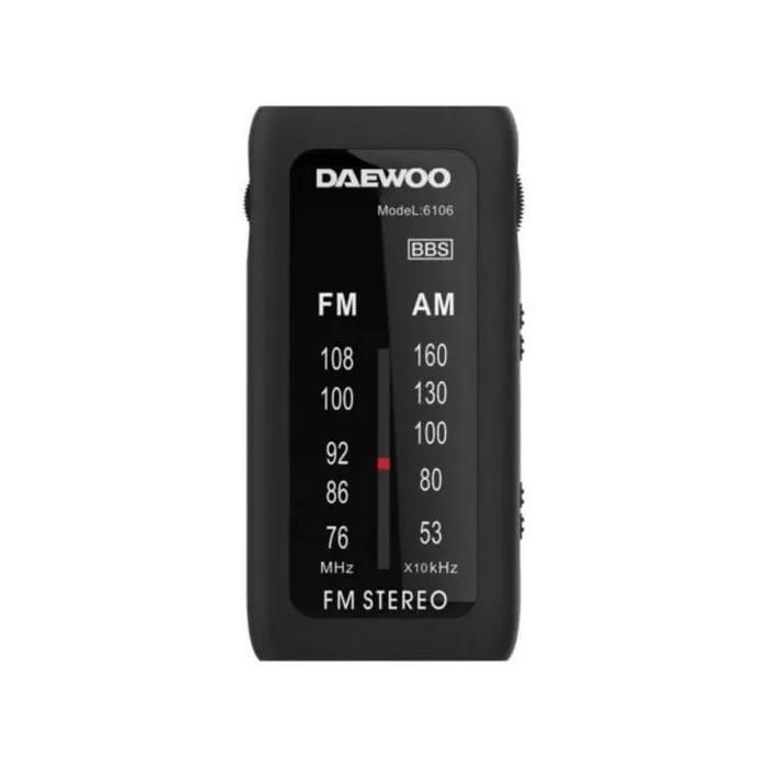 Daewoo Portable Radio Mini Black
