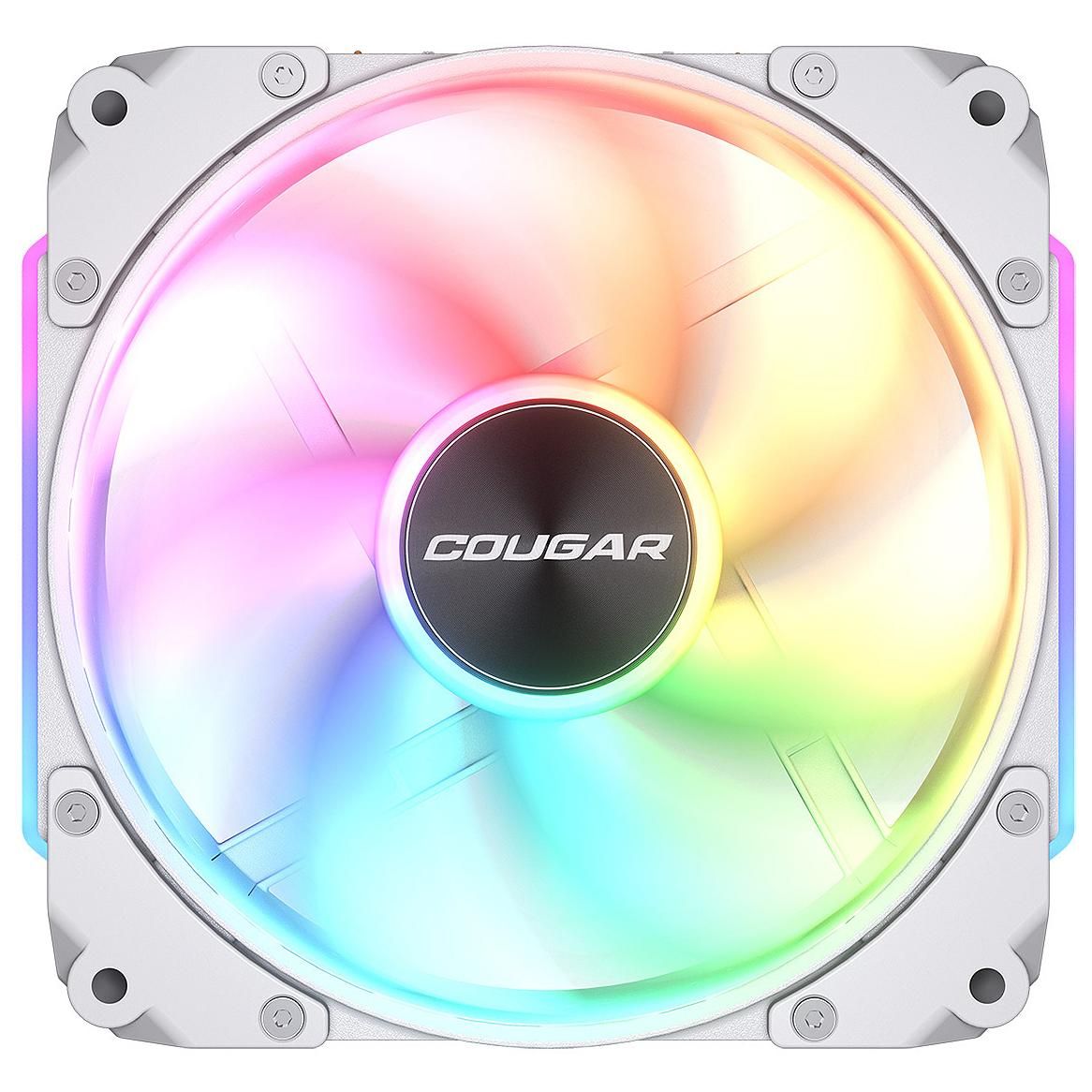 Ventilador para PC Cougar Gaming CF-APR12HW3-RGB de 12 cm con iluminación RGB en blanco