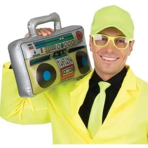 PTIT CLOWN Inflatable Cassette Radio Player - Retro 80's-90's Style