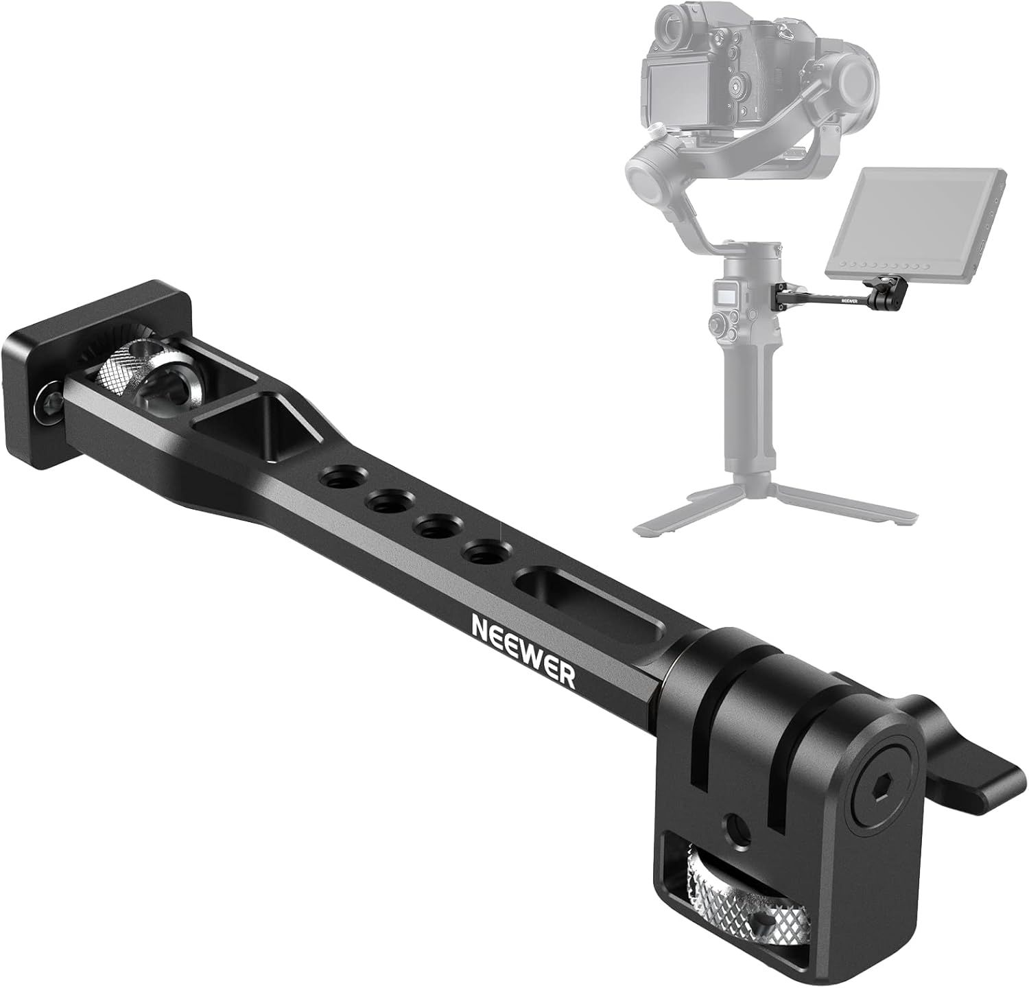 Soporte para monitor Neewer ajustable, trípode de cámara giratorio de 360° con rosca 1/4