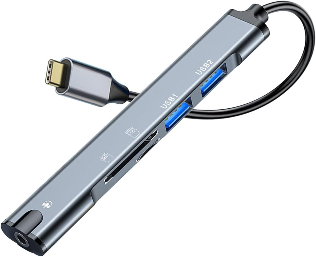 Multi-Function 5-in-1 USB C Hub
