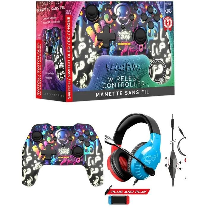 Freaks and Geeks PRO-H3 Stereo Gaming Headset with Bluetooth