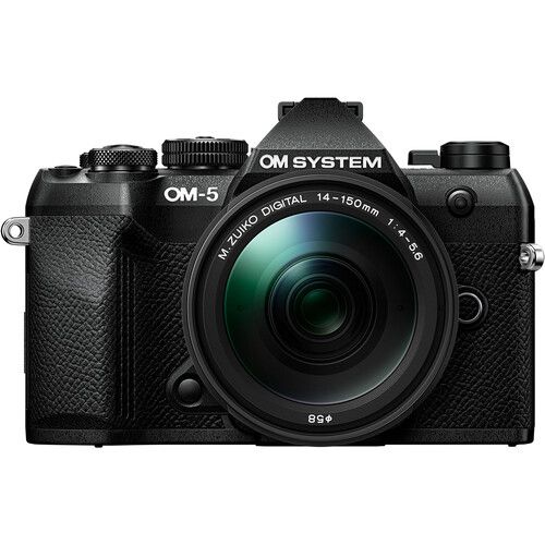 OM System OM-5 Mark II Hybrid Camera 20.4MP + 14-150mm f/4-5.6 II Lens (Black)