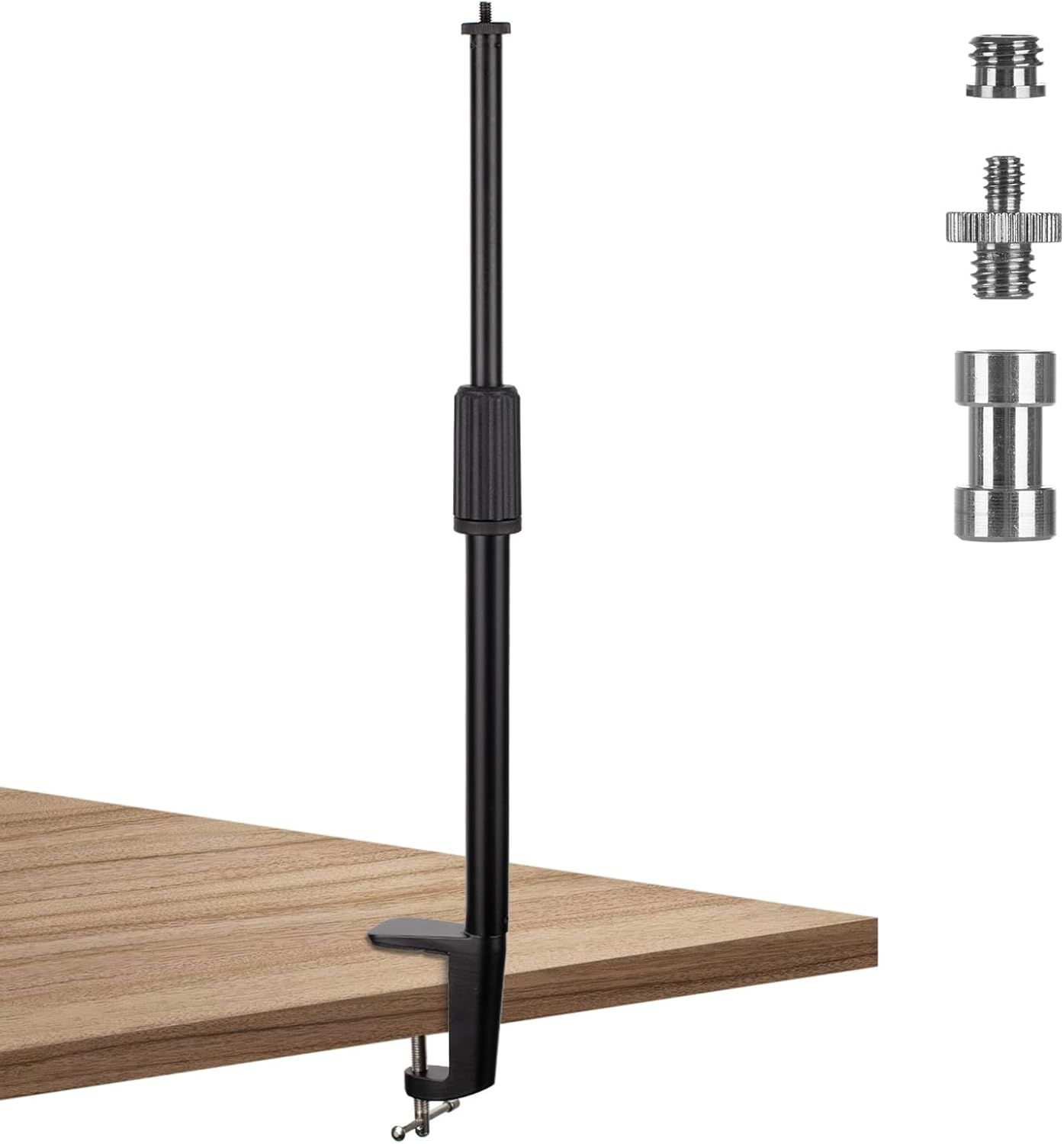 HUBI Light Stand with 1/4" and 3/8" Thread for Ring Lighting