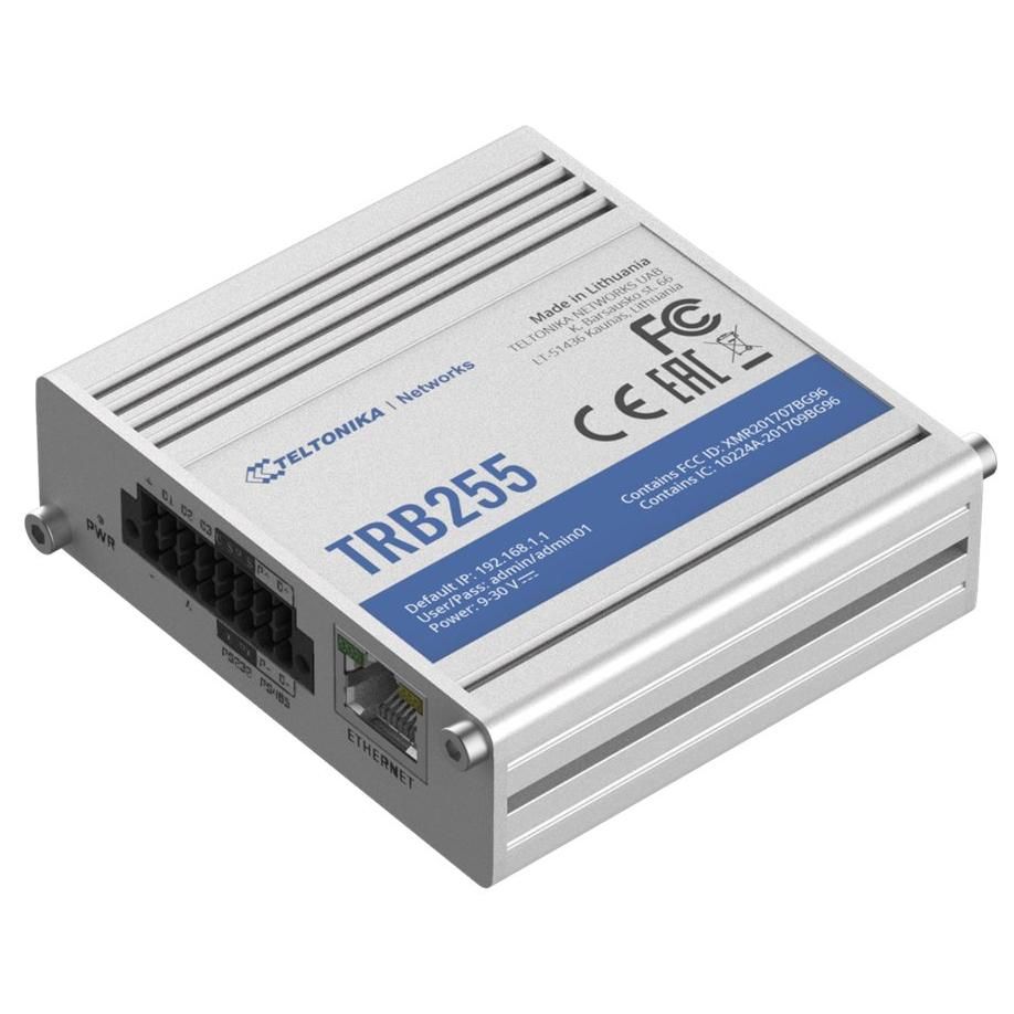 Teltonika TRB255 - Gateway - 100Mb LAN, RS-232/485, LTE 4G - DC Voltage