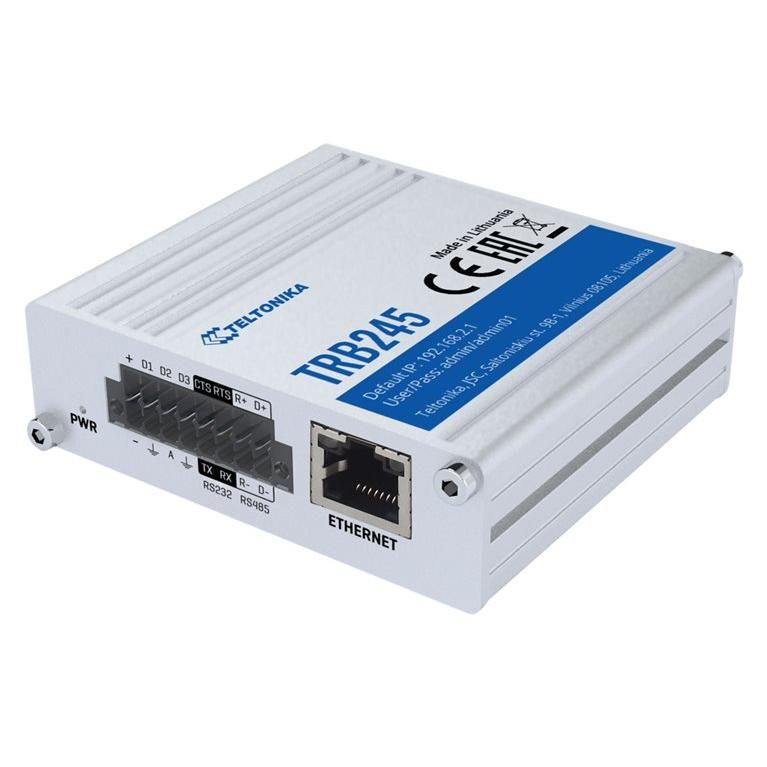 Teltonika TRB245 - Gateway - 100Mb LAN, RS-232, RS-485, LTE/3G/4G - DC Voltage