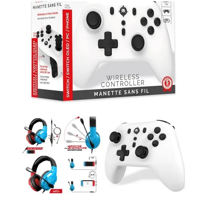 Freaks and Geeks PRO-H3 Gaming Headset - 50mm Drivers - Nintendo Compatible