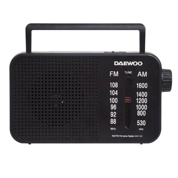 Daewoo Portable Radio DW1123 - Black