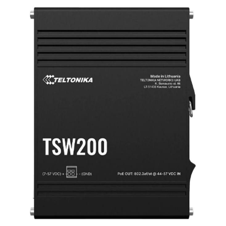 Teltonika TSW200 - DIN Rail Mount Switch - PoE+ (240W)