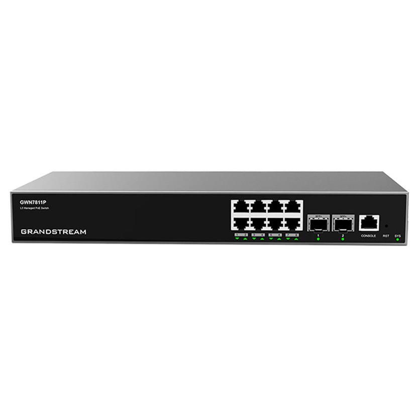 Grandstream Networks GWN7811P 8-Port Gigabit Ethernet Managed Switch with PoE