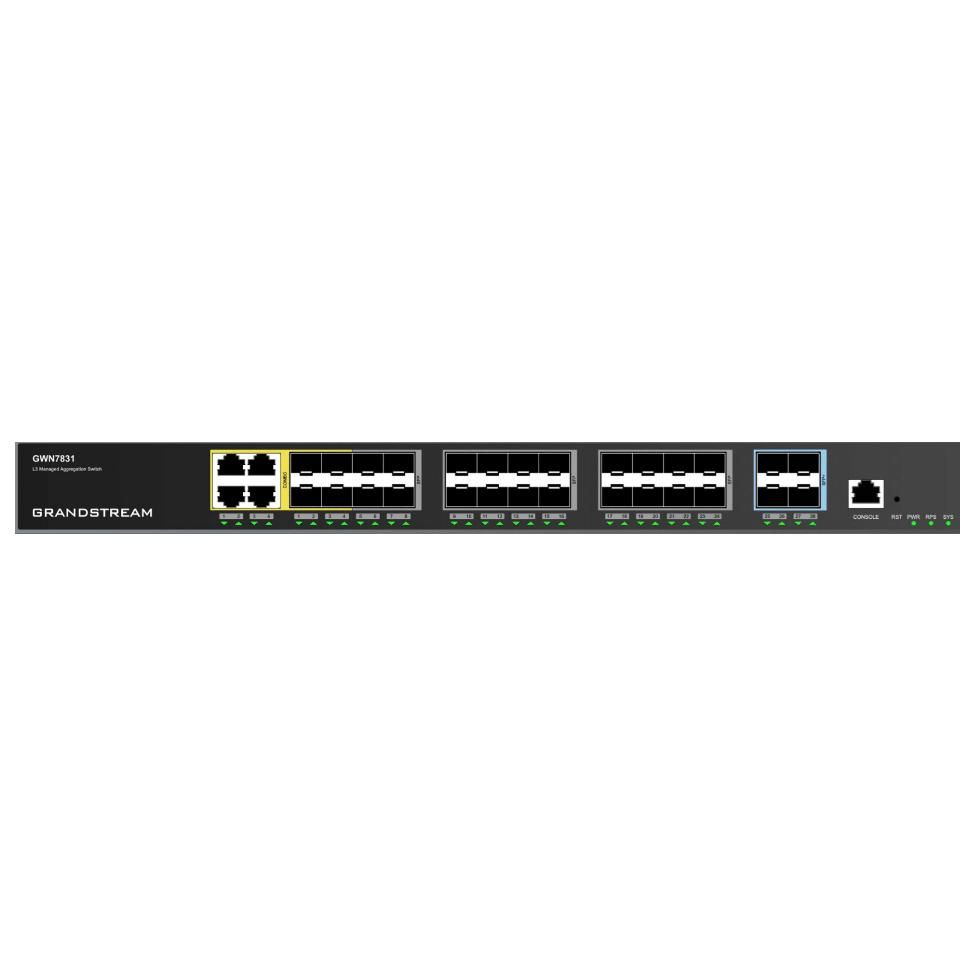 Grandstream Networks GWN7831 Managed Gigabit Ethernet Switch (10/100/1000) Grey