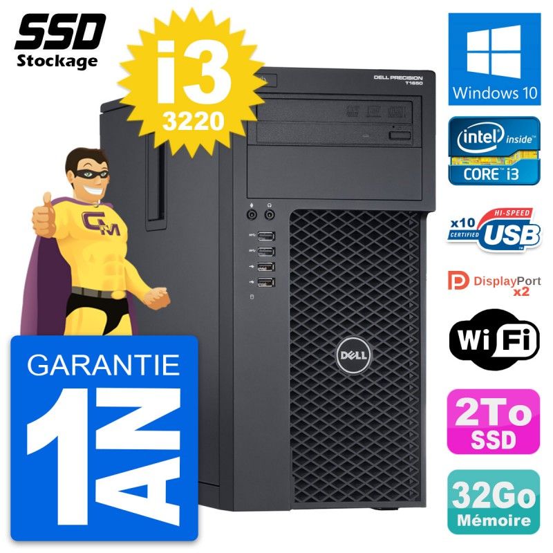 Dell Precision T1650 PC Tour - Intel Core i3-3220, 32GB RAM, 2TB SSD, Windows 10, WiFi