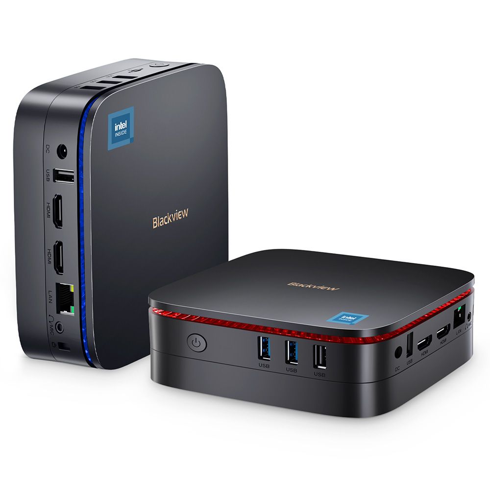 Blackview MP60 Mini PC, Intel N95 4-core - 3.4 GHz - 16GB RAM - 1TB SSD