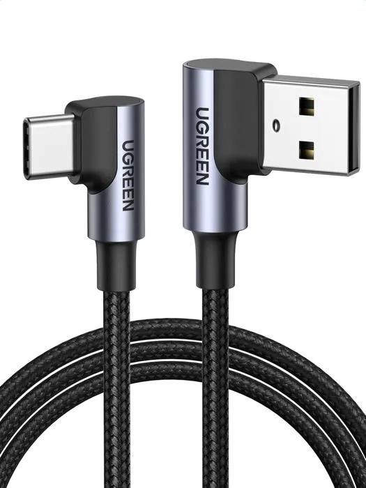 Câble USB C UGREEN - 20856 - Charge rapide 3A - Connecteur plié 90° - 480 Mbps