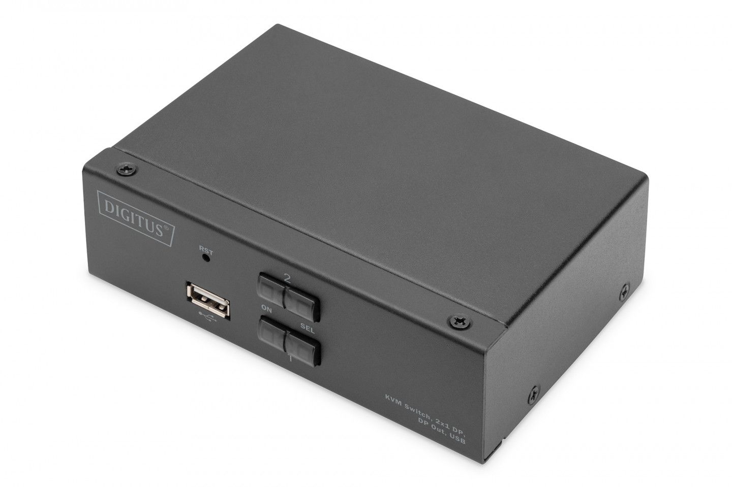Digitus 2-Port KVM Switch with DisplayPort and USB