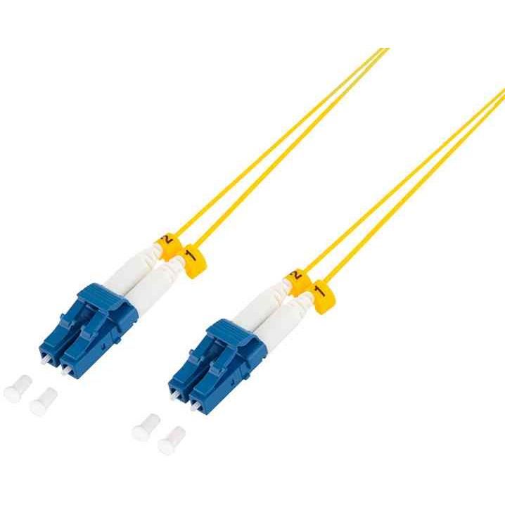 LogiLink Professional Optical Fiber Patch Cable, 2x LC Duplex, OS2, 10m