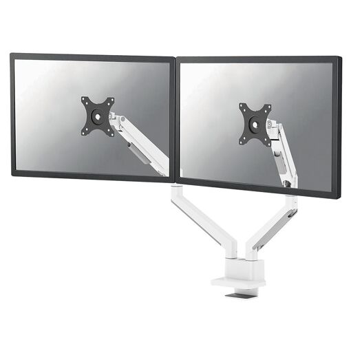 Soporte para monitor Neomounts DS70-250WH2 para 2 pantallas de 17 a 32" - Resorte de gas - Topfix - Bloqueo de 180°