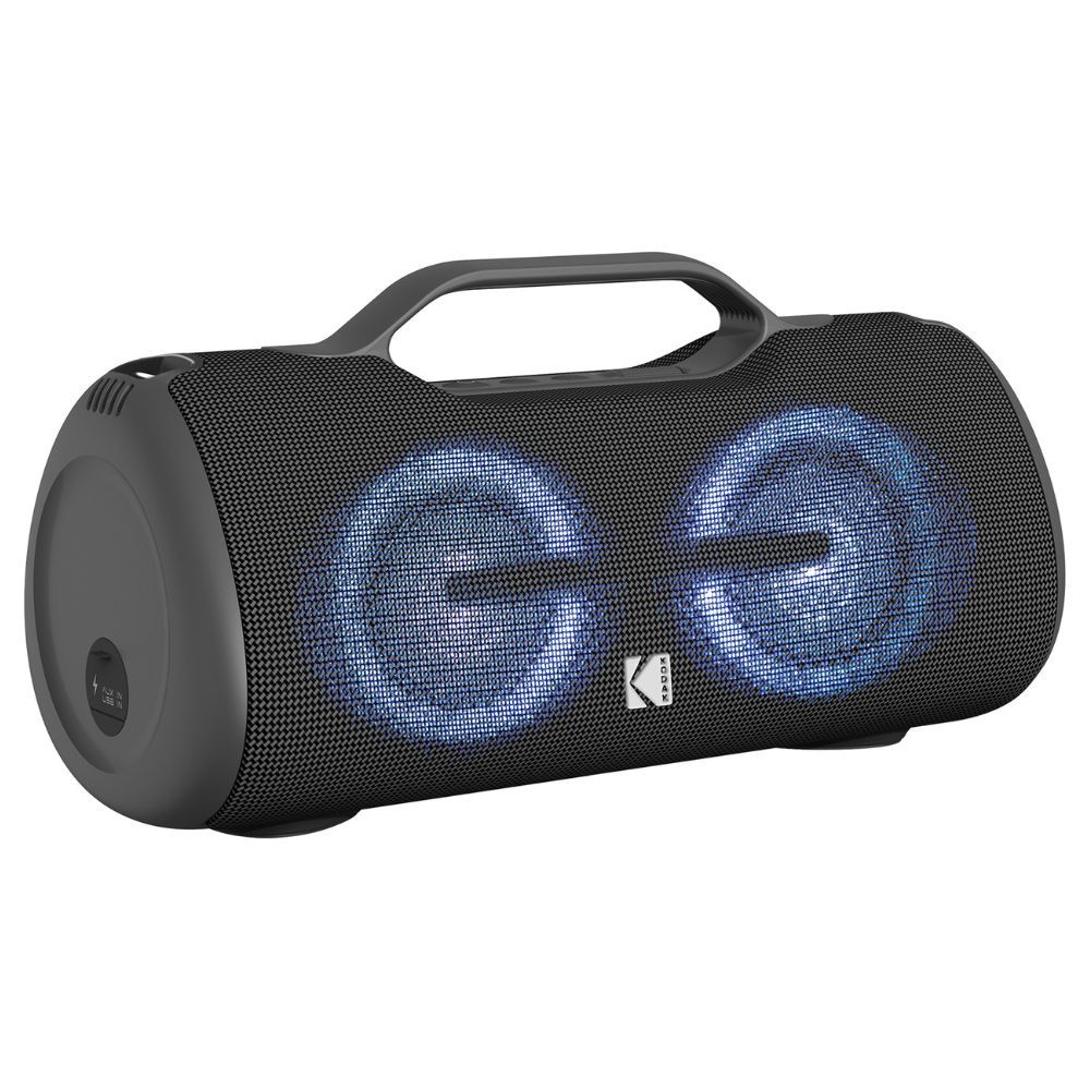 Kodak Bluetooth Speaker 60W: Immersive Stereo Sound, IPX5 Waterproof, TWS, DSP and 10h Battery Life
