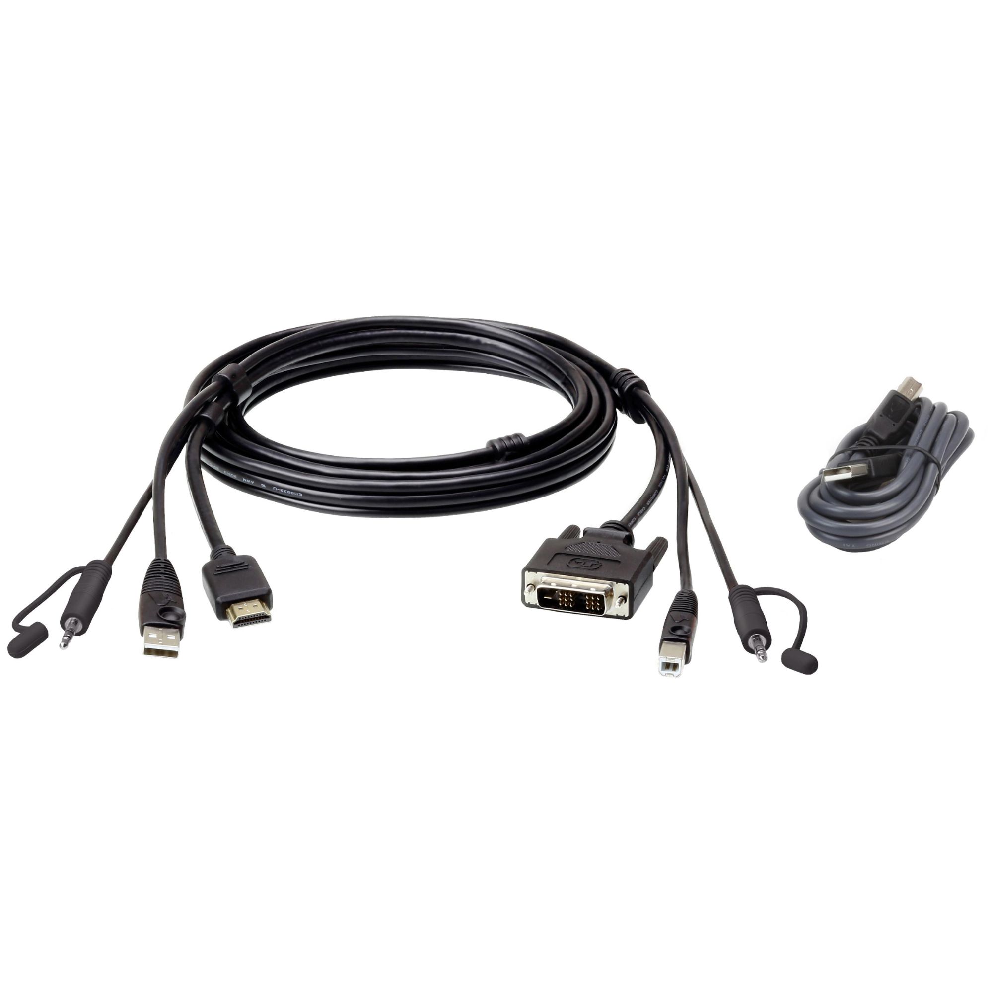 ATEN Secure KVM Cable Kit with HDMI to DVI-D USB 1.8m