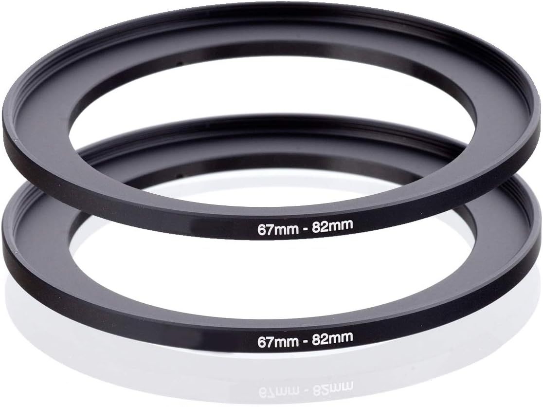 2-in-1 67mm to 82mm Lens Filter Adapter Rings