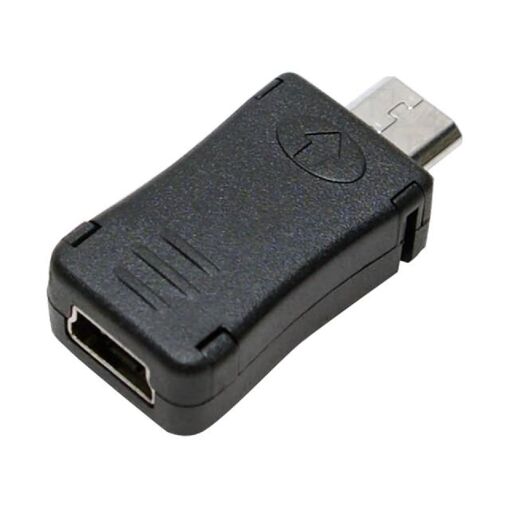 Adaptateur ADNAuto USB 2.0 - Micro USB B Mascul à Mini USB Mascul - Noir