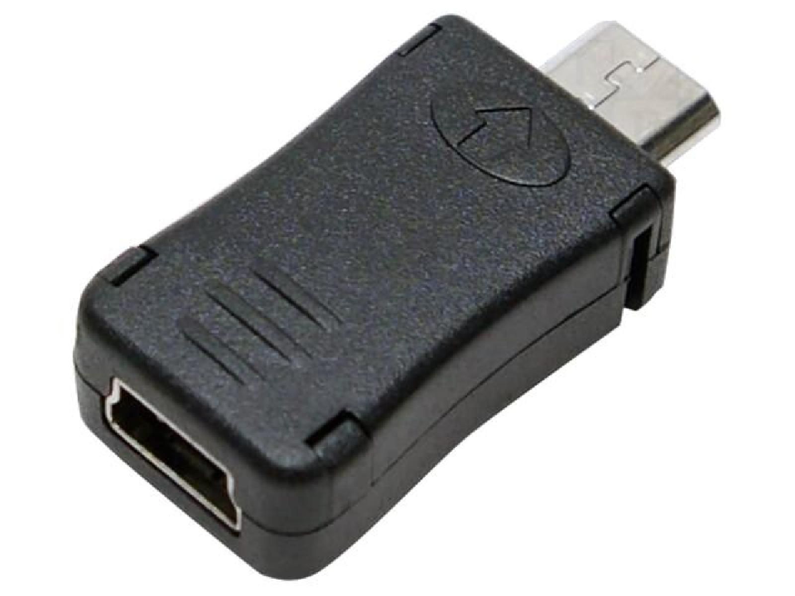 ADNAuto USB 2.0 Adapter - Micro USB B Male to Mini USB Male - Black