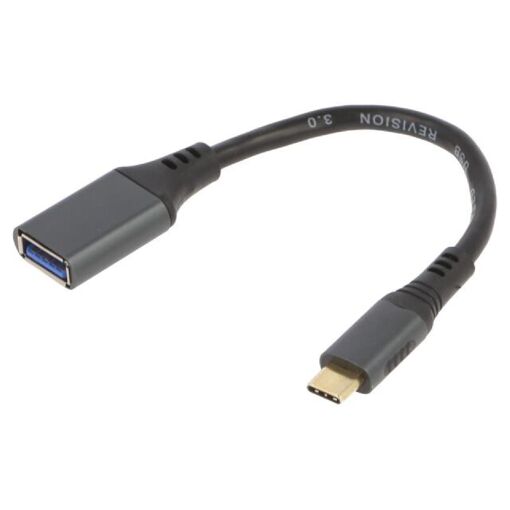 ADNAuto USB-C to USB A Adapter 0.15m - Black