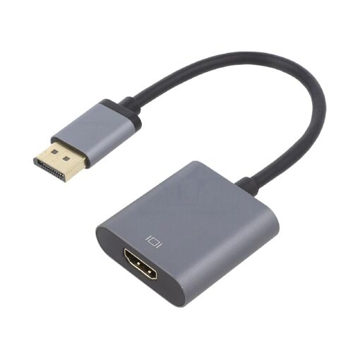 ADNAuto DisplayPort to HDMI Adapter 1.2/1.3/2.0 4K UHD 3D - Gray
