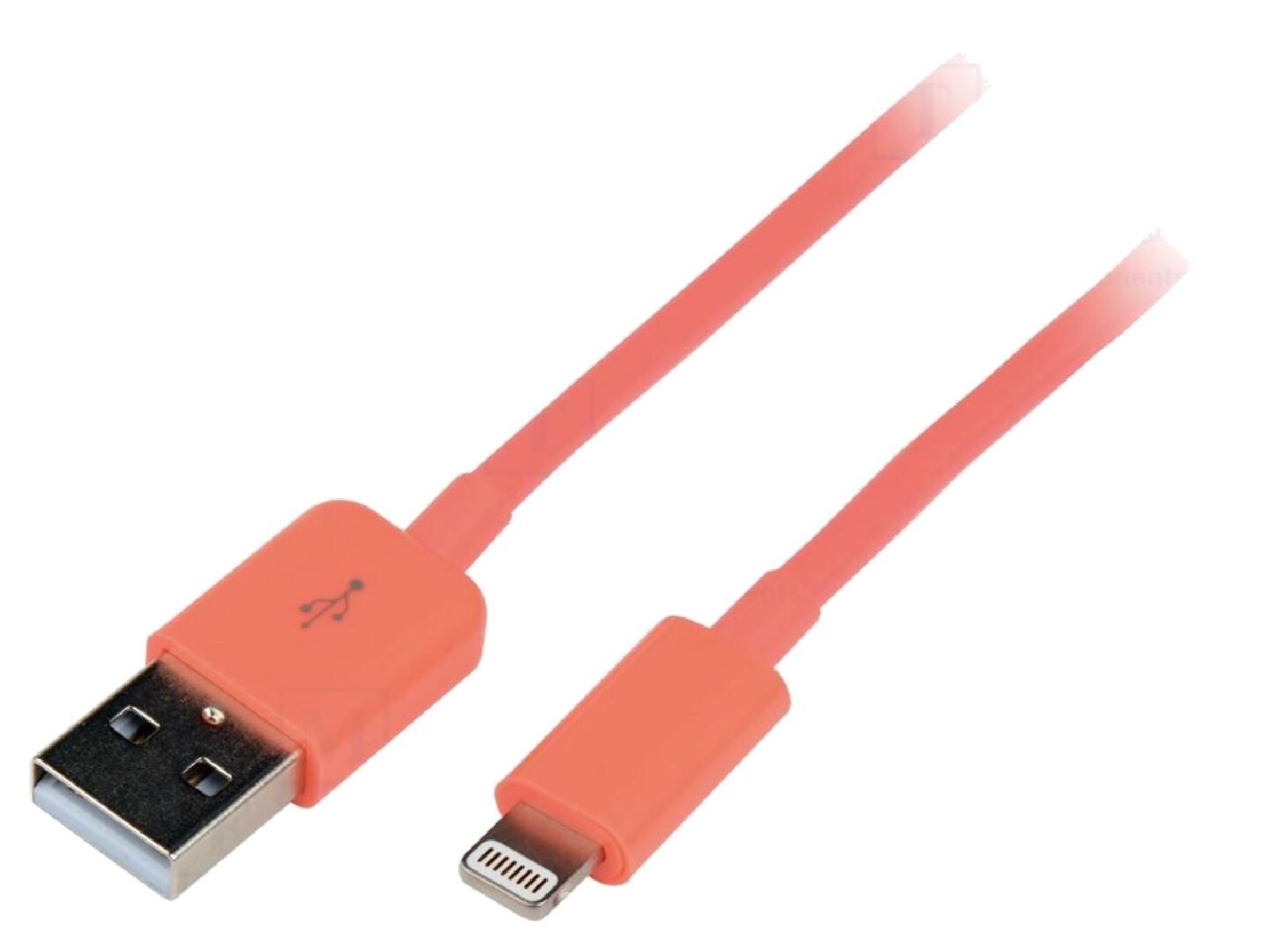 ADNAuto Lightning to USB Cable 1m - Pink