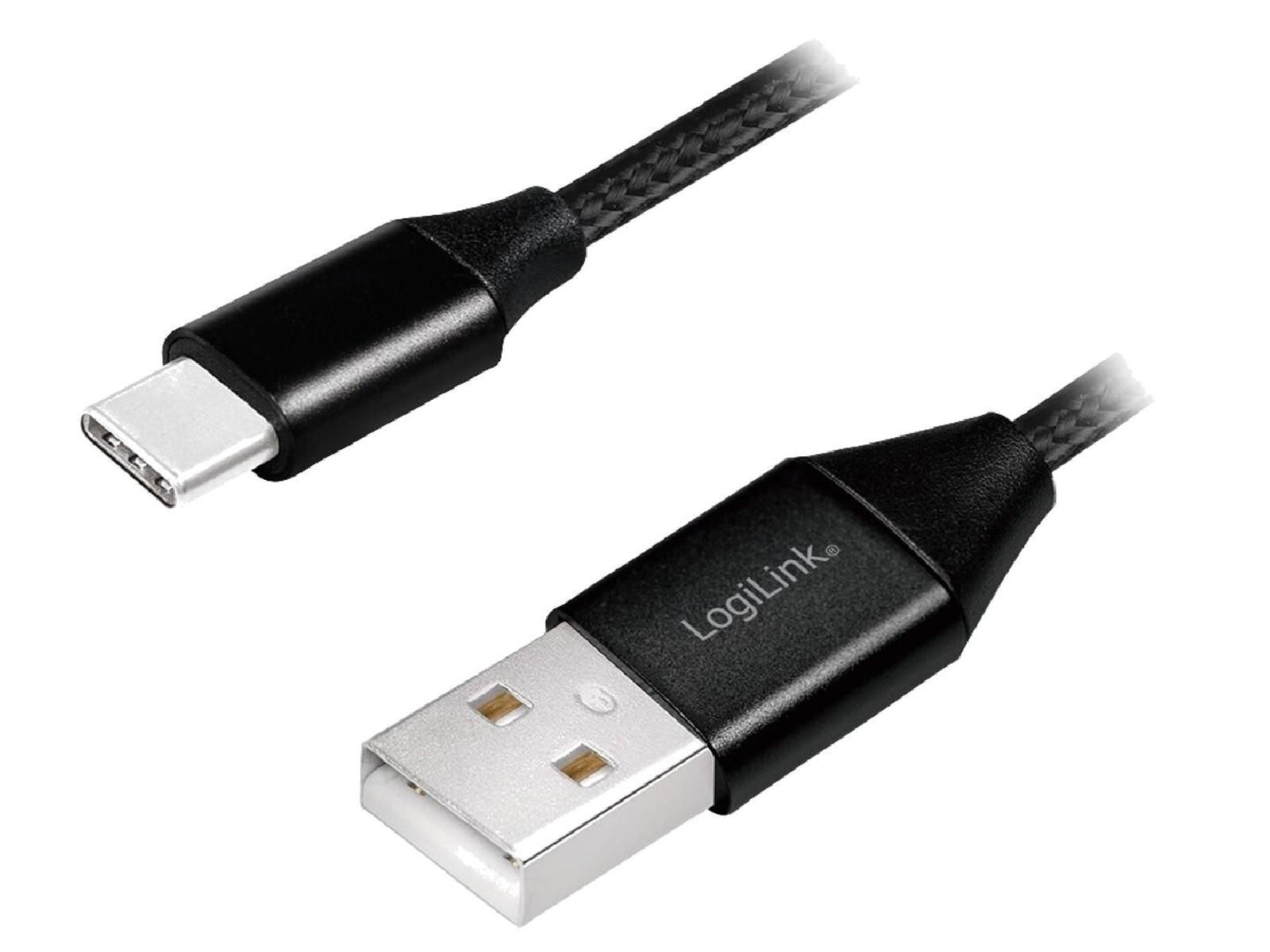 ADNAuto USB 2.0 Cable, 1m, Black (USB A Male to USB C Male)