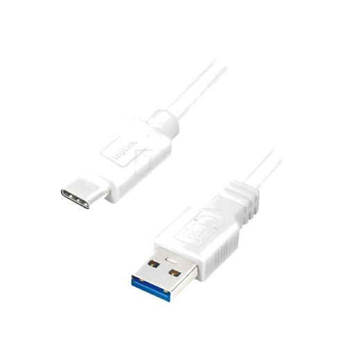 ADNAuto USB 3.0 Cable - 2m, Type-C to Type-A, White