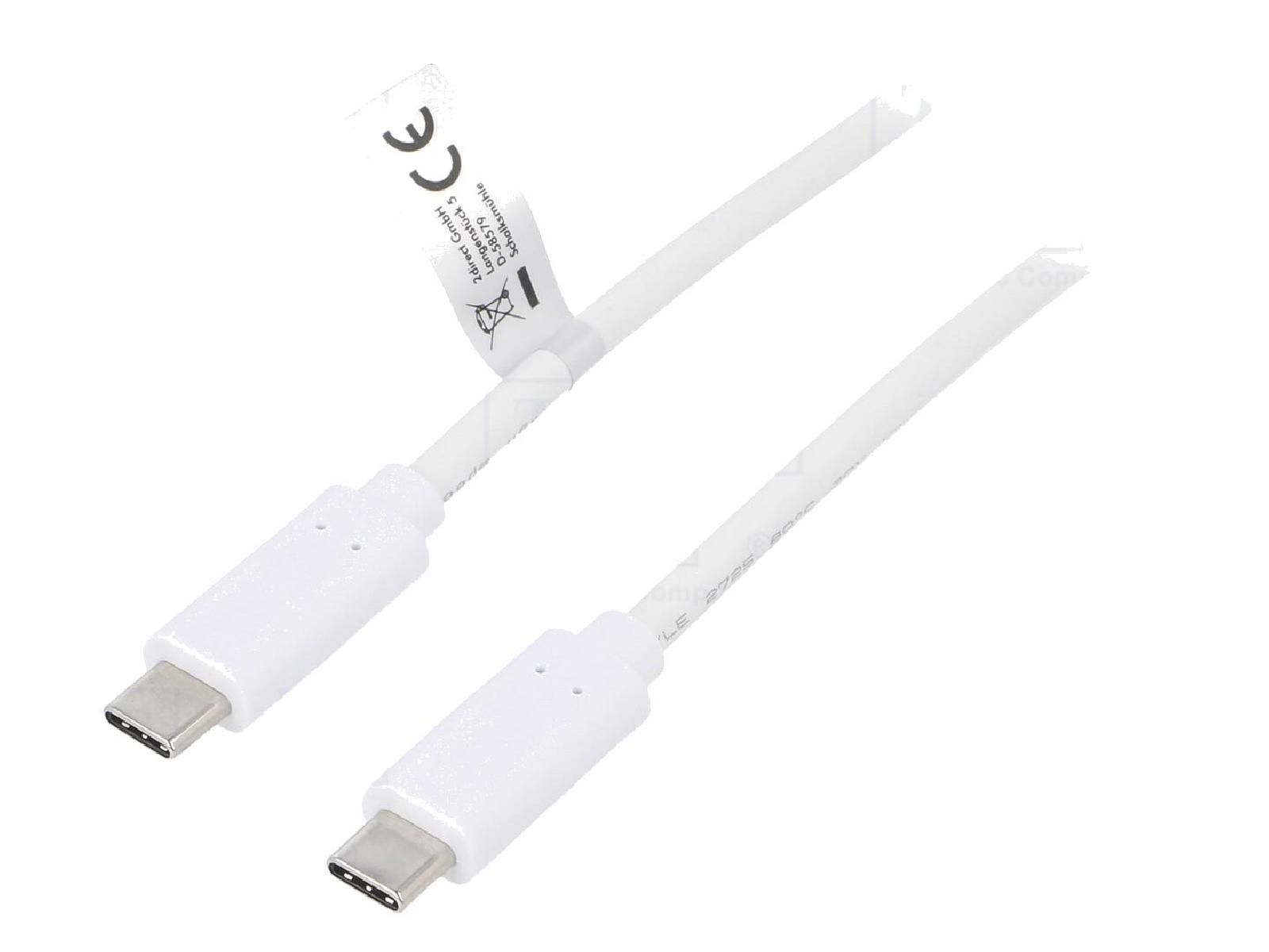ADNAuto USB 3.1 Dual-Sided Cable 0.5m - White