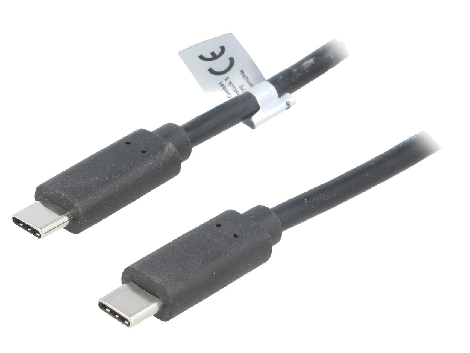 ADNAuto USB 3.1 Dual-Sided USB C Cable 1m - Black