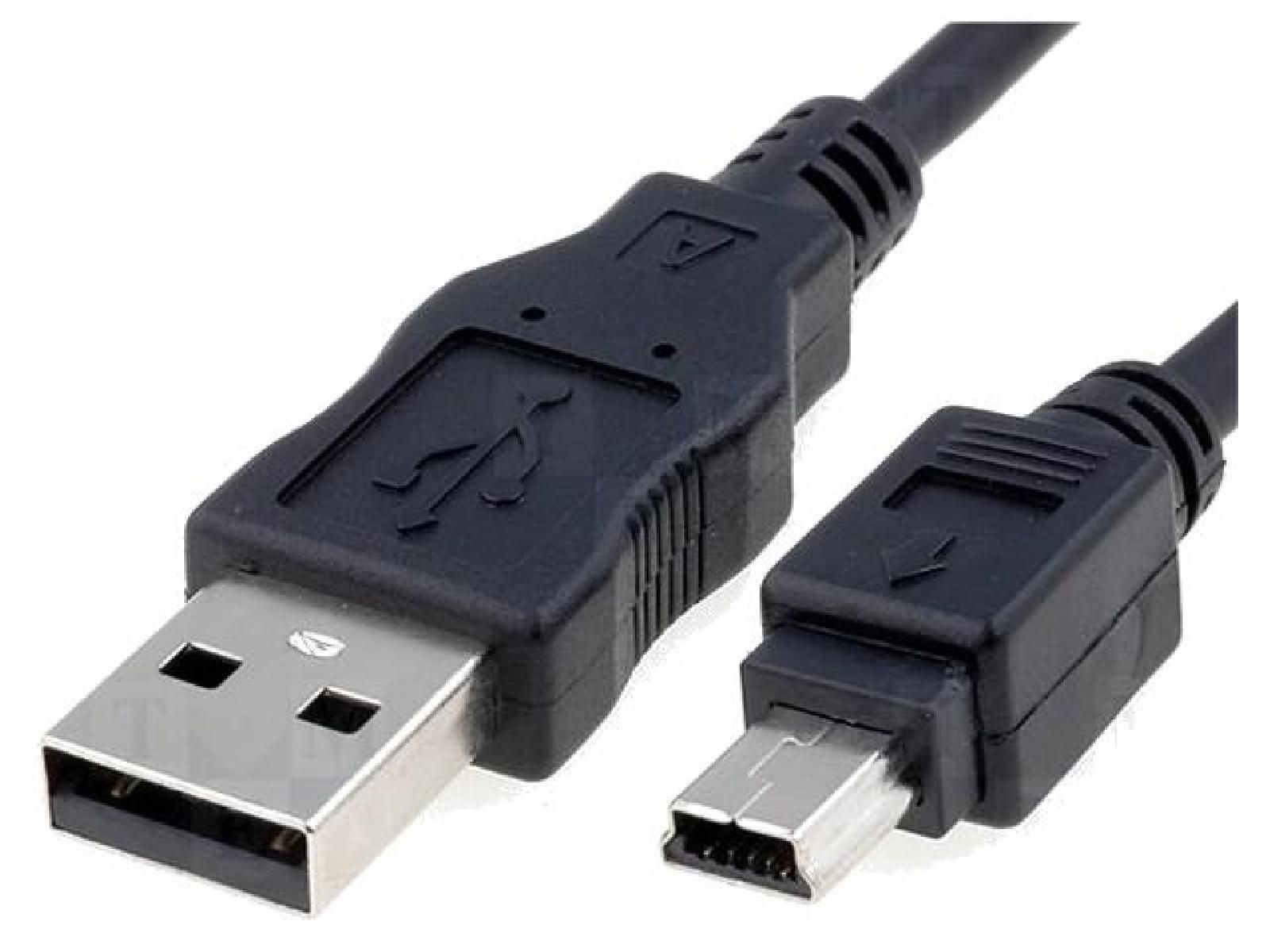 ADNAuto USB 2.0 Cable - 5m Black (USB A to USB B Mini)