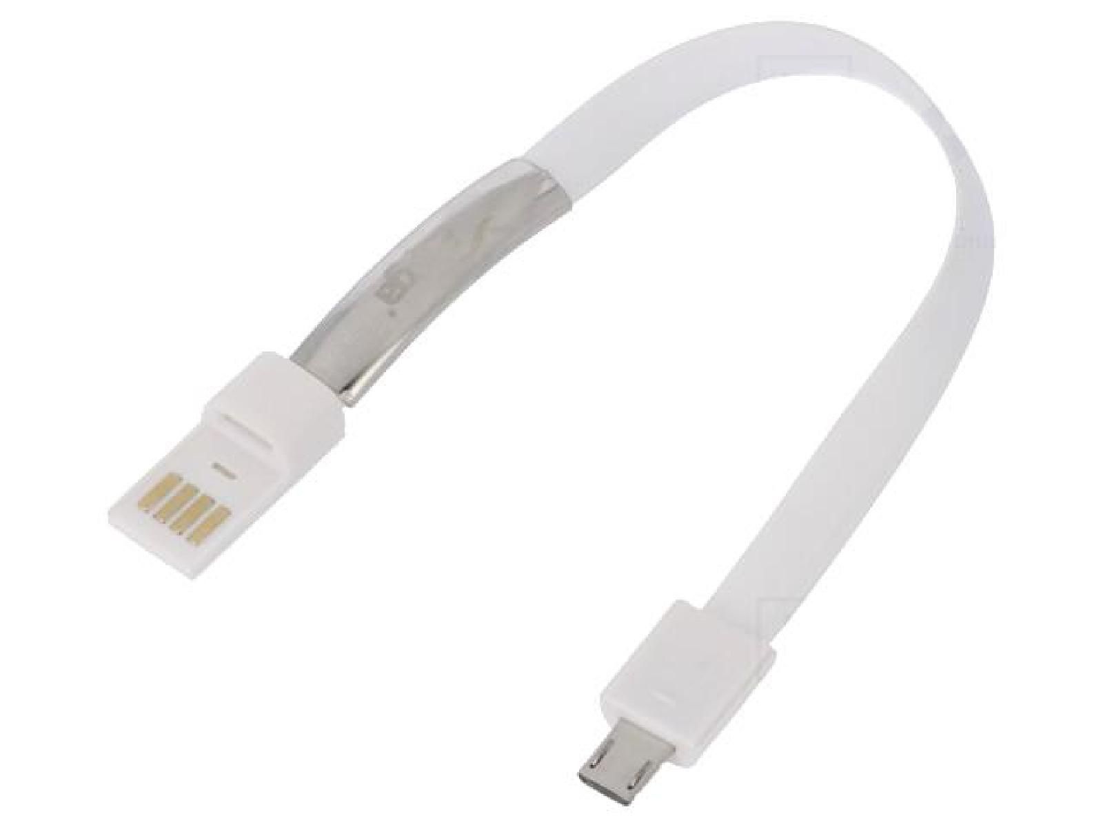 ADNAuto USB 2.0 Cable - Nickel Plated, 0.23m (USB A to Micro B)
