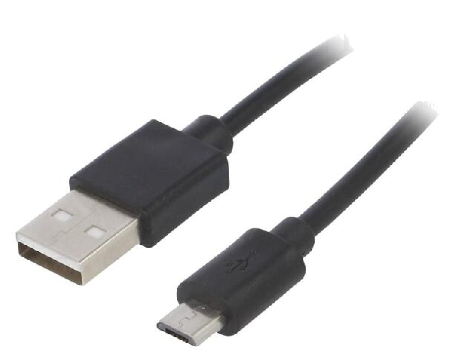 ADNAuto USB 2.0 Cable - Nickel Plated A to Micro B - 1.8m