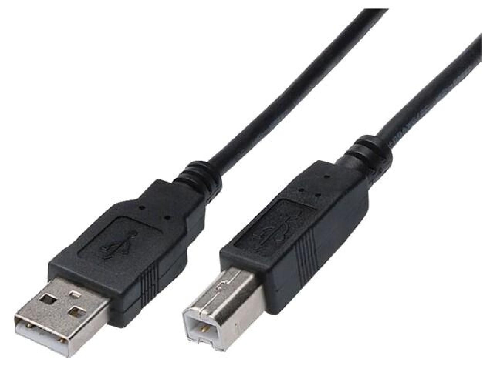 ADNAuto USB 2.0 Cable - 3m Long, Nickel Plated A to B