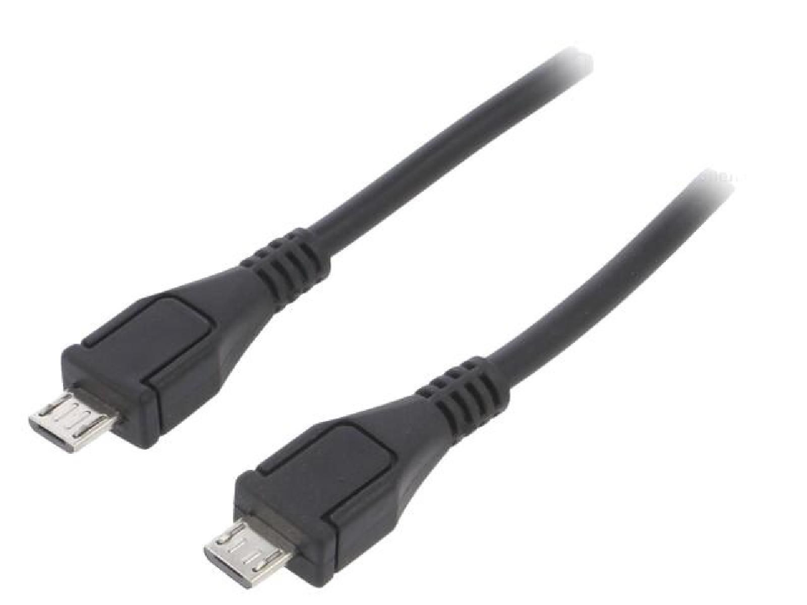 ADNAuto USB 2.0 Micro B Cable, 0.6m, Nickel
