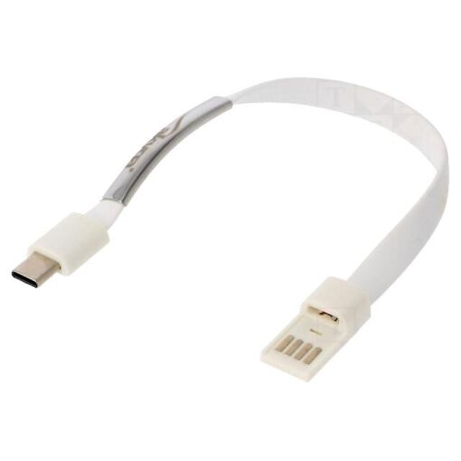 ADNAuto USB 3.0 Cable - Nickel Plated USB A to USB C - 0.23m - White