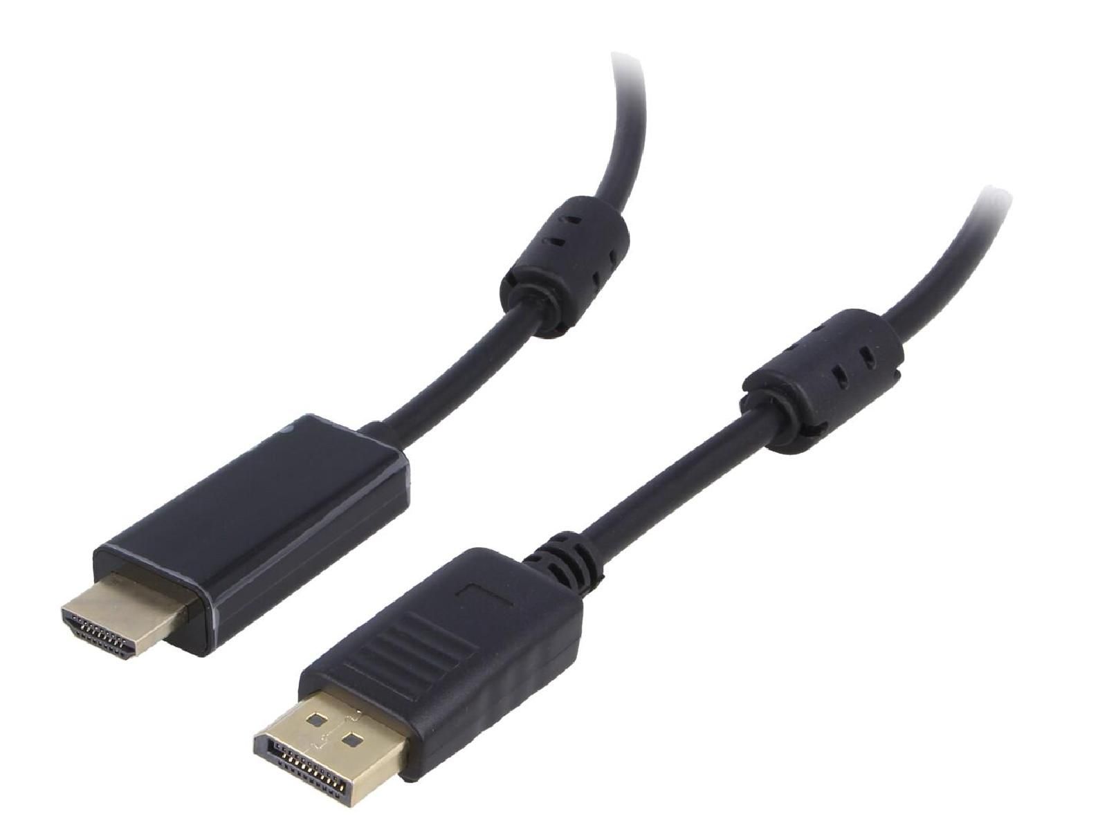ADNAuto DisplayPort to HDMI Cable 1.1a 2.0 1.8m Black