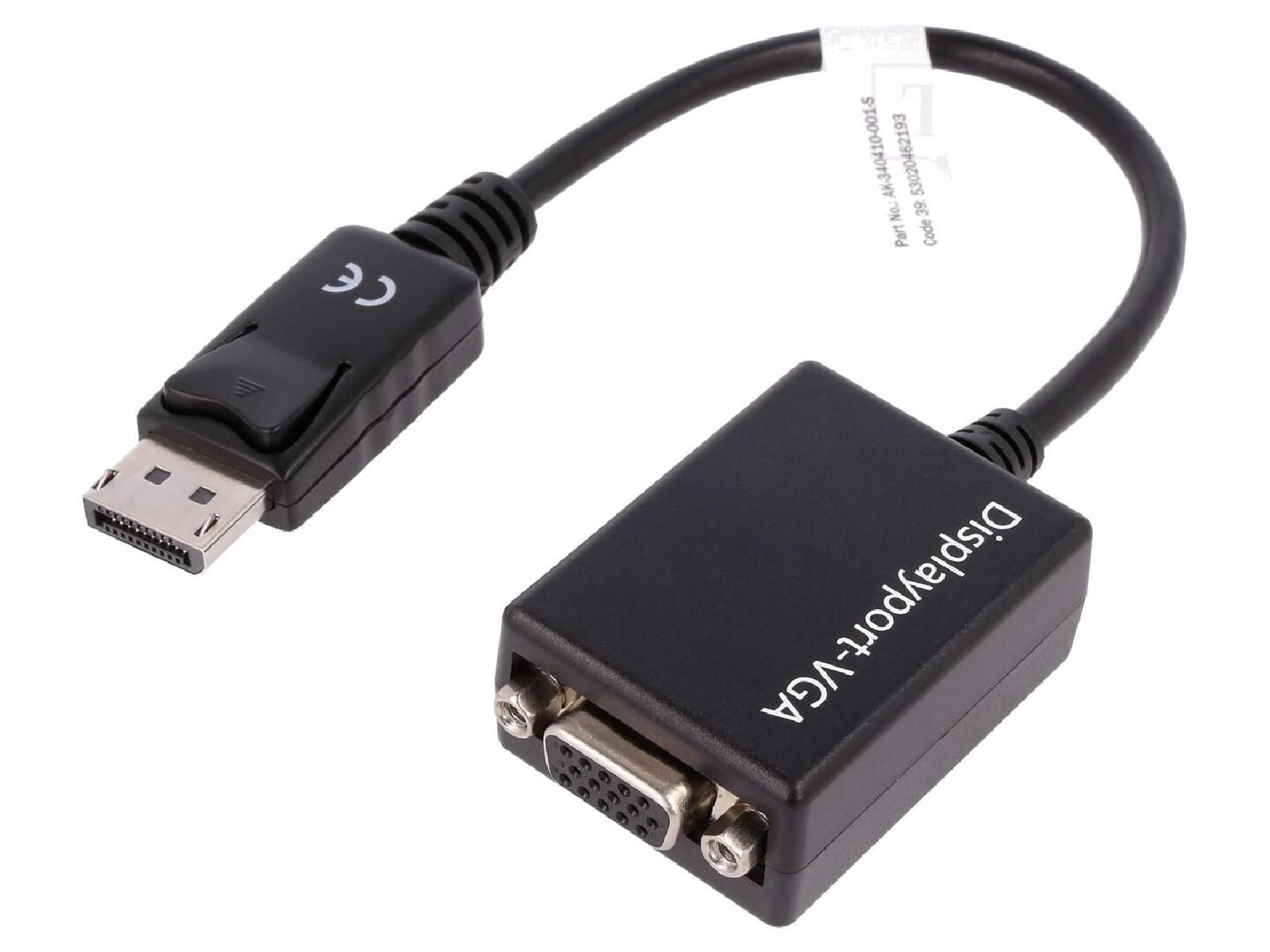 ADNAuto DisplayPort 1.2 Cable (Male to Female D-Sub HD)