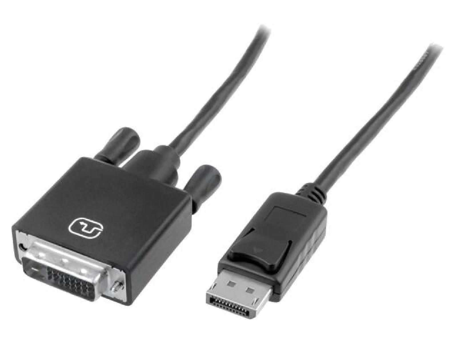ADNAuto DisplayPort 1.2 to DVI-D Cable, 1m Black