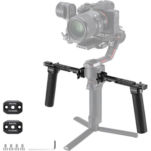 Kit de dos mangos Neewer compatible con DJI RS4/RS4 Pro, RS3/RS3 Pro, RS2 y RSC2 Ronin S